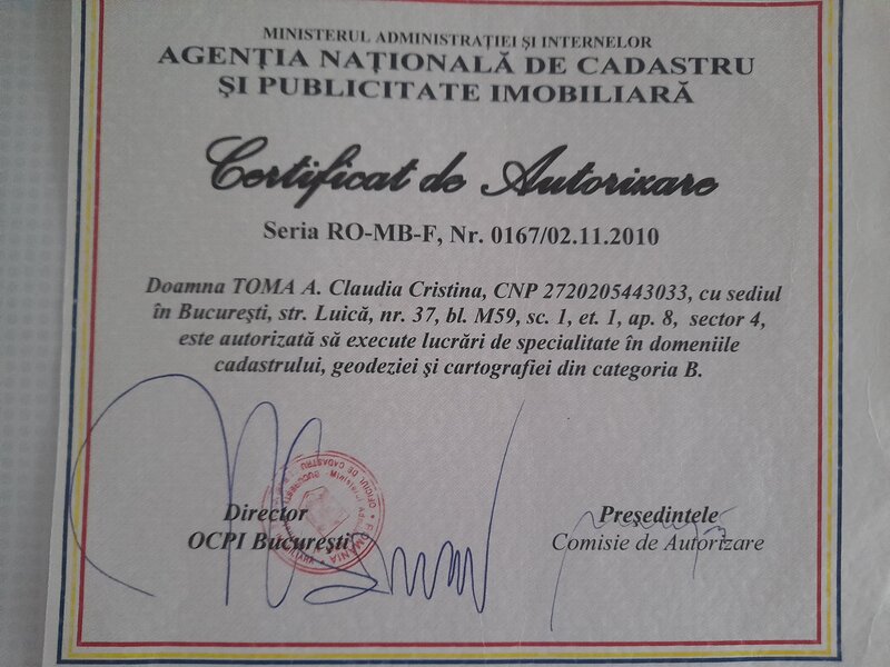 Cadastru, intabulare si carte funciara.